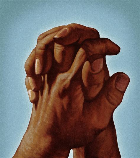 Clasped Hands Drawing By Csa Images Fine Art America