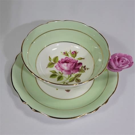 Floating Pink Rose Paragon Tea Cup And Saucer Pink Rose Etsy Canada Paragon Tea Cup Tea