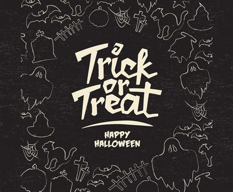 Trick Or Treat Border Vector Vector Art And Graphics