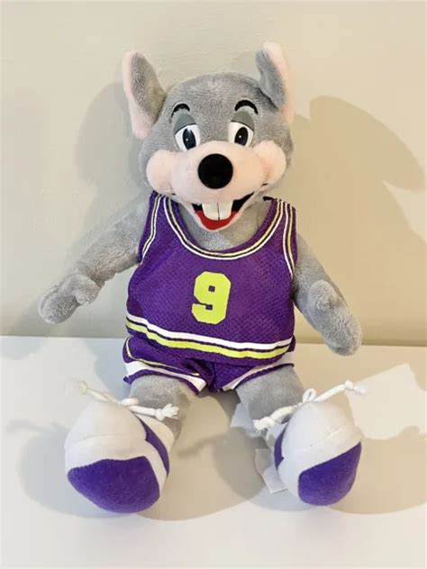 Chuck E Cheese Basketball Player Mascot Mouse 12”plush Soft Toy Stuffed