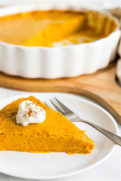 Crustless Pumpkin Pie Gluten Free Dairy Free Dish By Dish