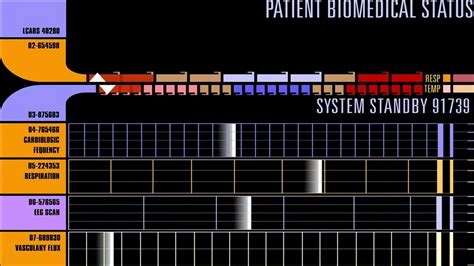 Star Trek Lcars Animations Patient Biomedical Status Display Youtube
