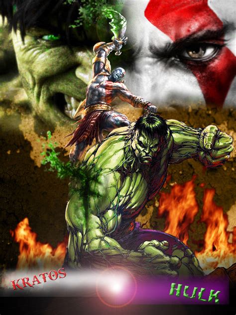 Kratos Vs Hulk By Greengorilla3000 On Deviantart