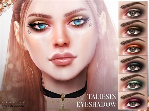 Smoky Metallic Eyeshadow In 20 Colors Found In Tsr Categorysims 4