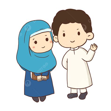 Muslim Couple Clipart Transparent Png Hd Small Eye Cartoon Muslim
