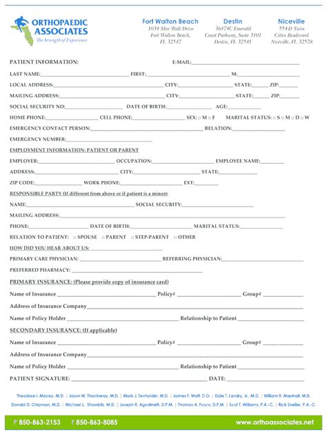 New Patient Forms Printable Fill Out And Sign Printable Pdf Template