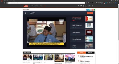 Dibawah adalah siaran langsung astro awani online. Tonton TV Malaysia Online TV1, TV2, TV3, TV9, Astro, 8TV, NTV7