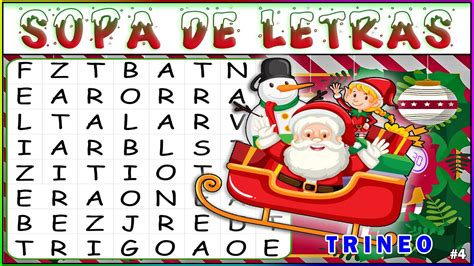 🥣 Sopa De Letras 🆎 Especial Navidad🎄 Juegos De Memoria 🧠 Test Para