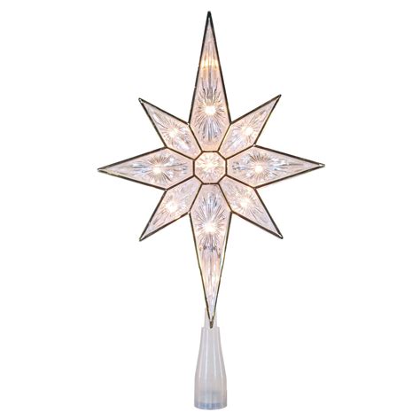 Lighted Clear Bethlehem Star Tree Topper At Home