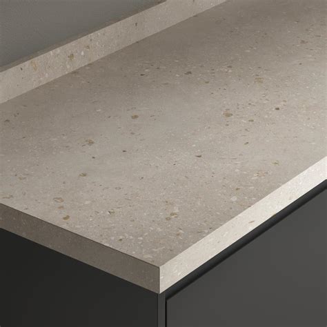Howdens 3m X 38mm Square Edge Speckled Stone Laminate Worktop Howdens