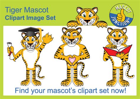 Cartoon Tiger Mascot Clipart