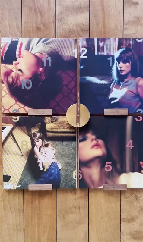 Taylor Swift Reveals ‘midnights Four Album Covers Make A Clock Face