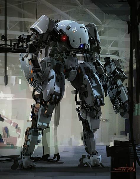 Futuristic Robot Robot Concept Art Sci Fi Concept Art