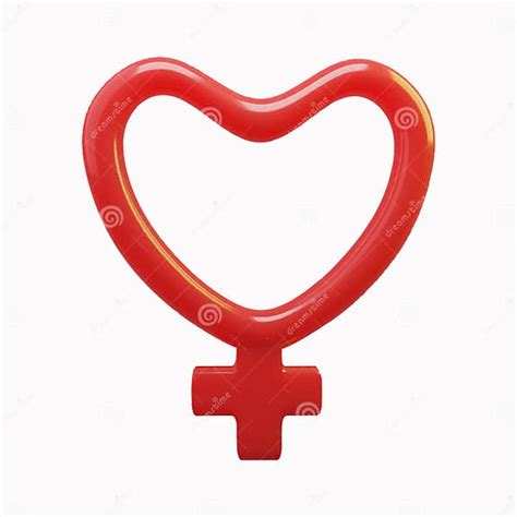 Female Sex Symbol Glass 3d Icon 3d Rendering Gender Symbol Stock Vector Illustration Of Color