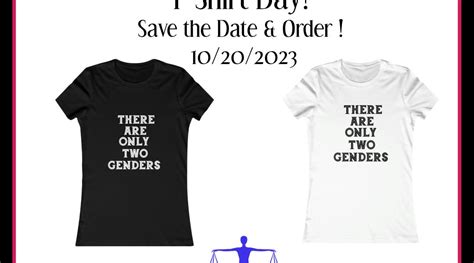 National Two Genders Only T Shirt Day