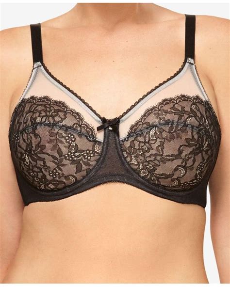 Wacoal Lace Retro Chic Full Figure Underwire Bra 855186 Up To I Cup In Black Save 8 Lyst