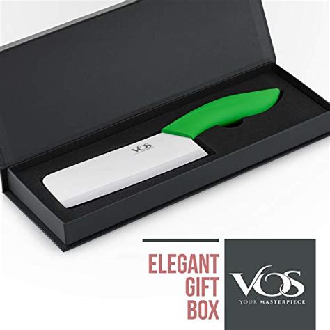 Vos Ceramic Knife 65 Inch Cleaver Ergonomic Kitchen Knife With Ultra