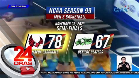 Mapua Cardinals Tiyak Nang Pasok Sa Finals Matapos Talunin Ang Benilde