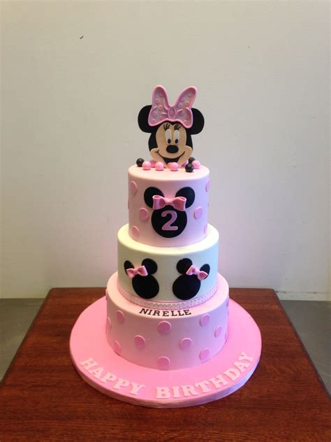 Minnie Mouse Theme Birthday Cake