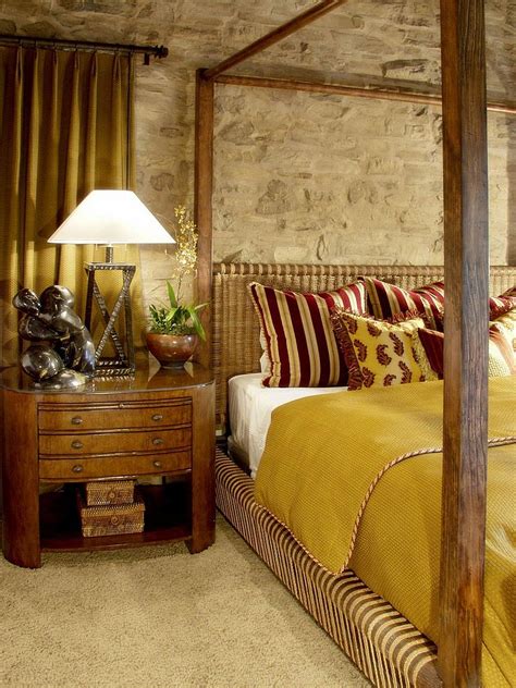 bedrooms  celebrate  textural brilliance  stone walls