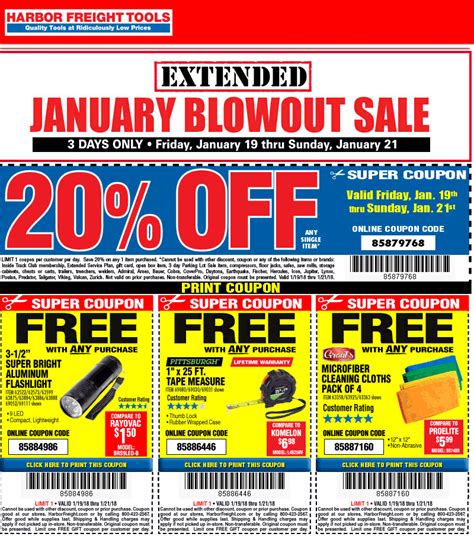 The provided printable harbor freight free coupons generally have a start and end date, monitoring of these coupons are done on regular intervals and nowadays various tools or plugins are available which keeps indicating regarding the coupons about to expire. Harbor Freight Coupons 🛒 Shopping Deals & Promo Codes ...