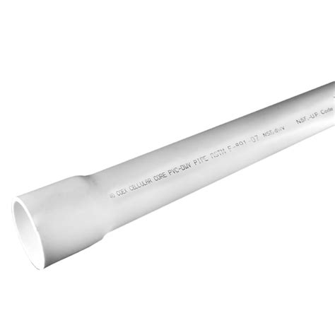 Shop Charlotte Pipe 4 In X 10 Ft Sch 40 Cellcore Pvc Dwv Pipe At