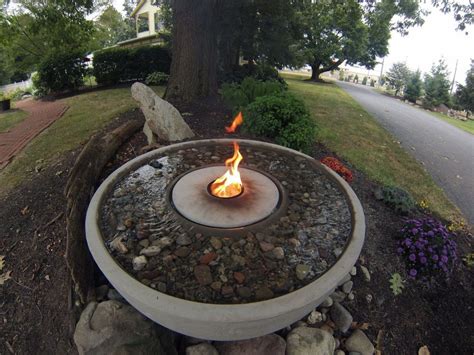 Fire Fountain Water Feature Water Features Outdoor Fire Pit