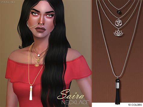 Sims 4 Saira Long Necklace The Sims Book