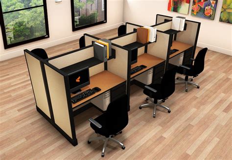 Corporate Office Furniture Small Cubicles 2x4x53