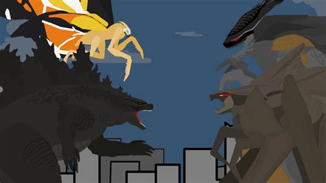 Godzilla Mothra VS MUTO Prime Queen MUTO FINAL BATTLE Pivot