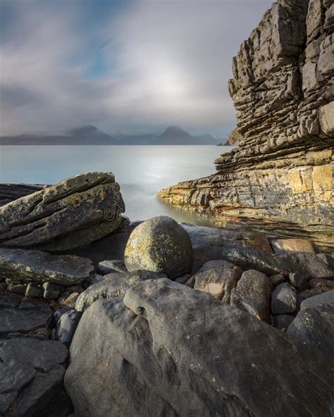 Beautiful Rock Formations At Elgol Beach Island Of Skye Scotland UK Stock Image Image Of