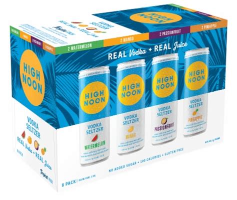 High Noon Pack Hard Seltzer Variety Pack 8 Cans 12 Fl Oz Frys