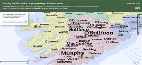 Maps Mania The Geo Genealogy Map Of Ireland