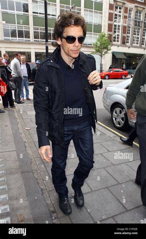 Ben Stiller Outside Radio One Where He Is Giving An Interview Ahead Of