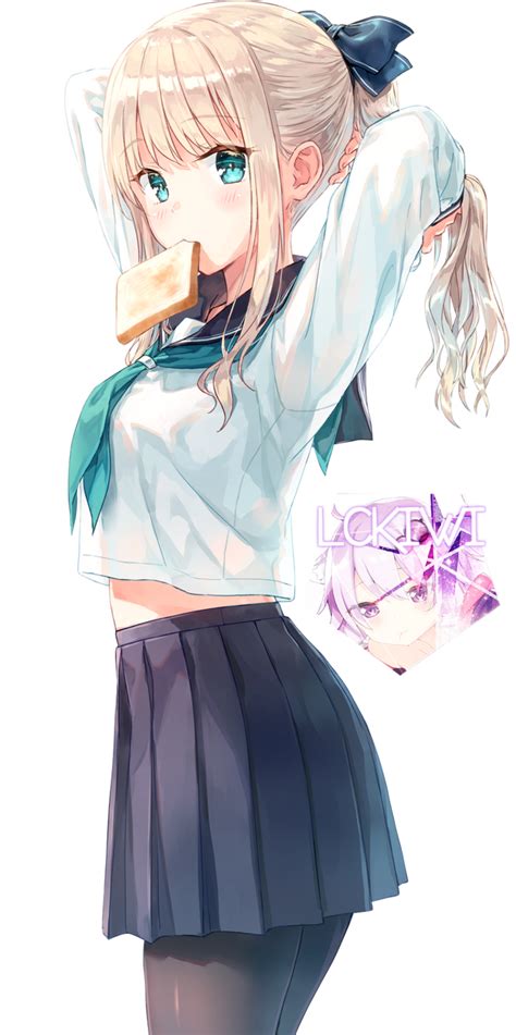 Non Anime Anime Girl Render By Lckiwi On Deviantart