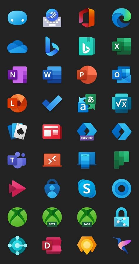 Fluent Design Icons：microsoft Apps 1 In 2022 Fluent Design Icon