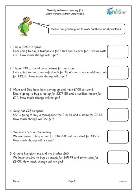 Worded Money Problems Year 5 Multiplication Word Problems Ks2 Year 5