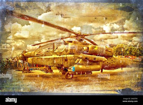 Military Helicopter Art Design Stock Photo Alamy