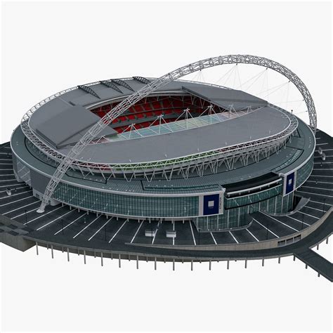 Soccer Stadium Wembley 3d Max Wembley Soccer Stadium 3d Model