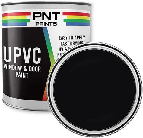 UPVC Window Door Paint RAL 9005 JET BLACK Satin 250ml Tin