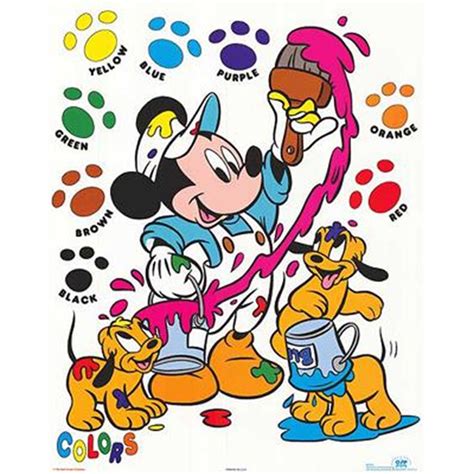 4 Disney Prints Mickey Mouse And Friends Painting Pluto