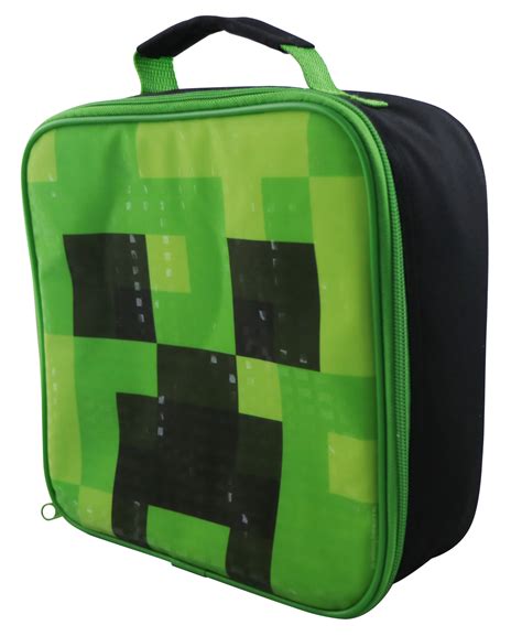 Minecraft Creeper Cubic Lunch Bag By Zak