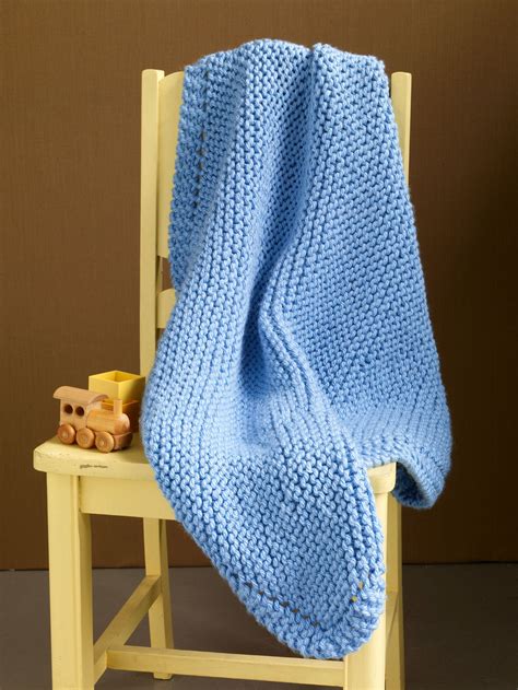 Knitted from novita baby merino dream. Still River Baby Blanket | AllFreeKnitting.com