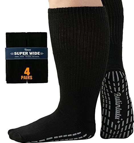Extra Wide Socks For Swollen Feet 4 Pairs Extra Wide Viasox Diabetic
