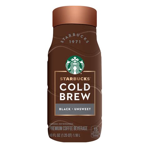Starbucks Cold Brew Black Unsweetened 40 Fl Oz Coffee And Breakfast