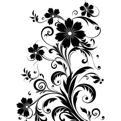Premium Vector Floral Flower Silhouette Vector Illustration