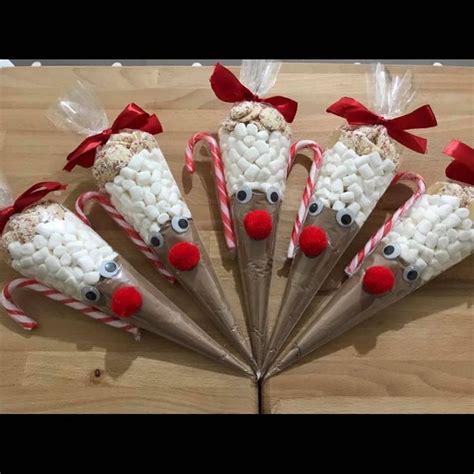 🎅 Reindeer Hot Chocolate Cones 🎅 🤶🏻santa Sweet Cones 🤶🏻 🎅