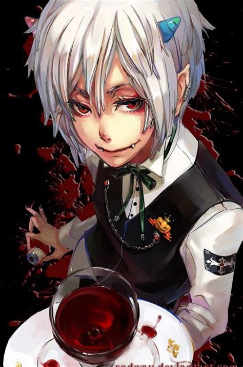 Creepy Anime Demon Boy Dark Bloody Crazy Pain Gore Guro Animes