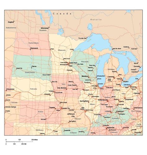 Printable Map Of The Midwest Printable Word Searches