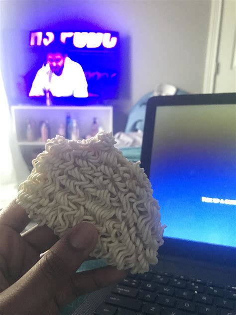 I was ready to sacrifice my diet on thanksgiving and eat some cooked food but when i asked my husband what he felt like having this. Raw ramen noodles on thanksgiving : depressionmeals